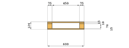 PALLET LEGNO NUOVO CM 100x120 T8 LEGGERO